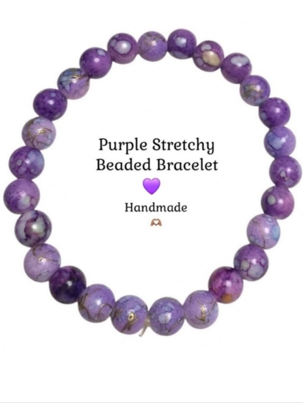 Purple Beaded Bracelet 💜